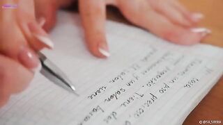 Perky Spanish lesson with a hot girl who squirts like a pro