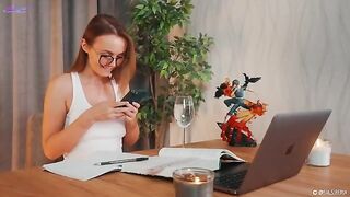 Perky Spanish lesson with a hot girl who squirts like a pro