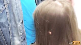 A girl risked a lot to get fucked in the shop changing room