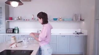 I cooked and then I got naked at a friend's house