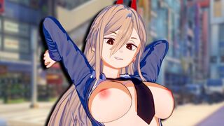 Chainsaw Man Power Hentai - 3D animation with intense, uncensored action