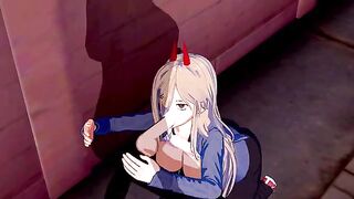 Chainsaw Man Power Hentai - 3D animation with intense, uncensored action