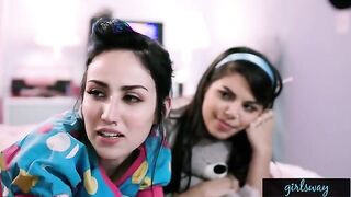Retro sleepover with Gina Valentina and Gianna Dior’s youthful energy