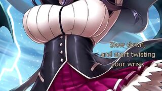 Akeno offers an exciting challenge to anyone who wants her - [Hentai JOI]