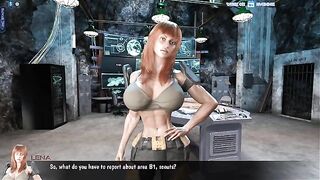 Black Widow gets fucked by a muscle man in a post-apocalyptic game