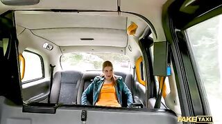 Redhead slut Kiara Love squirts in Fake Taxi chaos