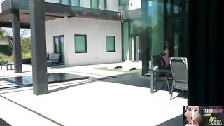 A guy gets a morning blowjob from his sexy stepmom while on vacation