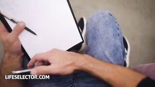 Sporty teen Veronica Leal gets banged hard by casting director in POV style