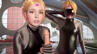 Cute girl fucked by her partner in a passionate Atomic Heart scene