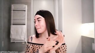 A girl woke up with a stranger in her bed and was fucked hard