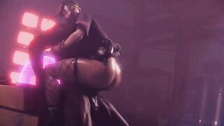 The best cumpilation of Fortnite girls in black action!