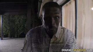Kenzie Love, a girl from Aberdeen, South Dakota, fucks with a black man