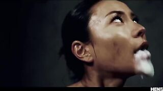Asian busty babes get creampied by horny aliens