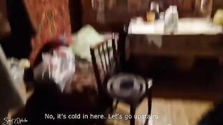 Guy picked up a slut and fucked her in an abandoned house