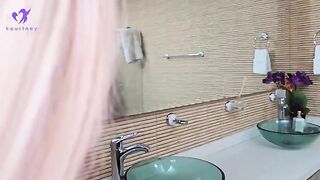 I spy on my stepson in the shower and get a big load