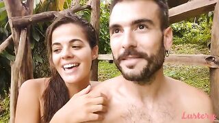 The couple has an intense and passionate sex session outdoors, brought to life through Lustery’s celebratory and shame-free approach to couples sharing their love and lust