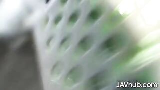 Two Japanese girls Reika Ichinose and Mio Ozora are getting fucked by multiple men in a gangbang