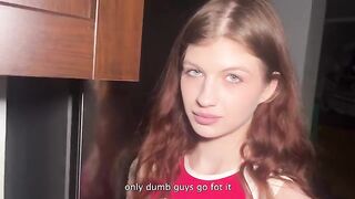 A student is being fucked hard by her stepdad in a taboo roleplay