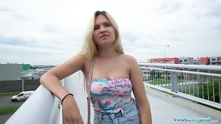 Agent Publica Irina Cage gets fucked on the bridge for cash