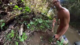 Sex in the river, a thrilling outdoor encounter with a sexy couple