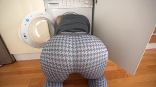 I helped my stepsister when her legs got stuck in the washer