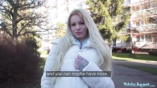 Public Agent: German blonde MILF gets creampied for cash