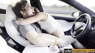 A girl met a guy and fucked in his car, reminiscent of steamy Babes scenes