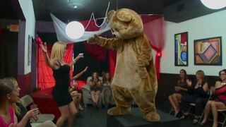 Hoes in the club sucking dicks with reckless abandon, courtesy of Dancing Bear