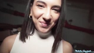A beautiful European student gets fucked by a stranger on the street