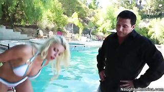 Britney Amber is a professional in sucking big cocks