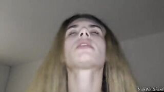 Pink lips teen gets her pussy dripping with cock after BJ