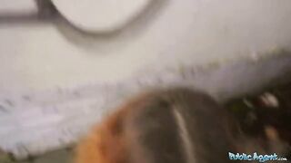 Public Agent Cheating Spanish wife gets fucked for cash by stranger