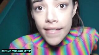 Harmony Wonder gets her throat fucked and receives a huge facial