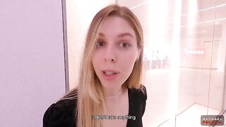 A shoplifter had a bad luck to meet a bitch in the mall toilet