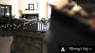 The busty mom Rachael Cavalli caught her stepson masturbating and got aroused