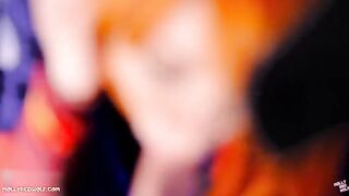 The red-haired Asuka Langley gets her pussy full of cum