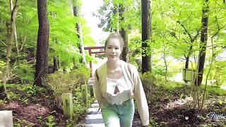 A couple fucked on the mountain after going for a hike in the rain