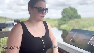 Real couple has sex right at the rest stop in the middle of nowhere