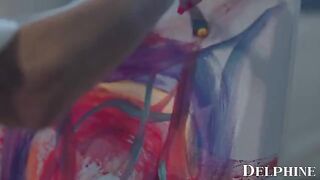 Art teacher Silvia Saige seduces her student with passionate art of sex