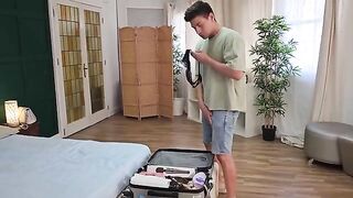 I catch my Foreign friend Masturbating in my panty and I got fucked with a big cum by Kourtney Love