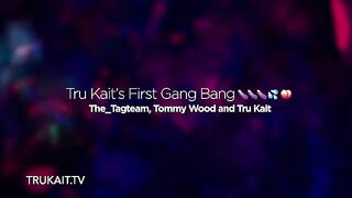 First gangbang experience for young Latina star Tru Kait with intense action
