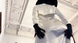 Tall and busty cosplay of Lady Dimitrescu from Resident Evil Village gets fucked
