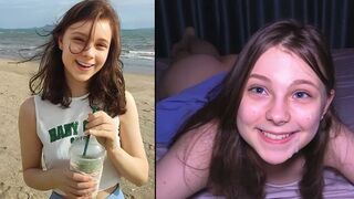 A cute girl got fucked on the beach and made him cum three times