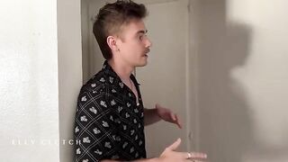 Two guys fucked my sister's girlfriends on her bed. What a mess!