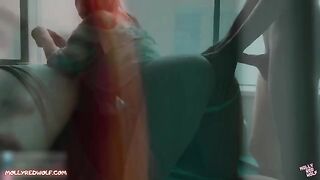 Realtor-redhead gets her pussy filled with cum after a hard fuck