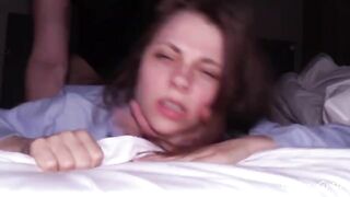 The Perfect Girlfriend - a tiny whore gets her pussy smashed hard