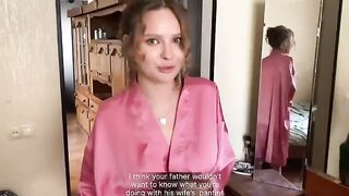Stepmom squirts on my face after catching me in the act