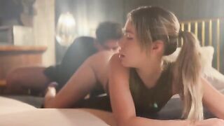 The best friend opened her ass for a cute girl in a passionate encounter