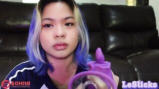 Sohimi Rose Vibrator made Tina Slick cum hard