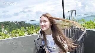 Fucking with a cute girl in the hotel room